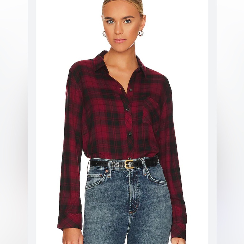 NWT Rails Hunter Scarlet Ash Black Shirt